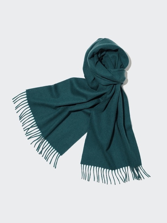 Uniqlo Accessories - Uniqlo Green 100% Cashmere Scarf